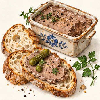 Illustration: Alsatian liver pâté
