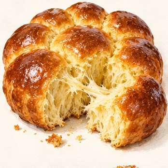 Illustration: Pull-apart brioche