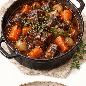 Illustration: Beef and carrot stew