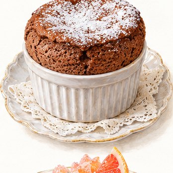 Illustration: Chocolate soufflés