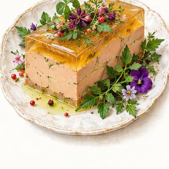 Illustration: Foie gras mousse in aspic