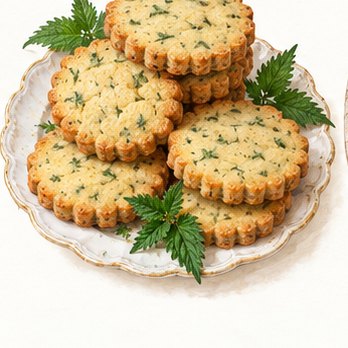 Illustration: Nettle shortbread