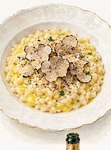 Illustration: Lemon, Parmesan and truffle risotto