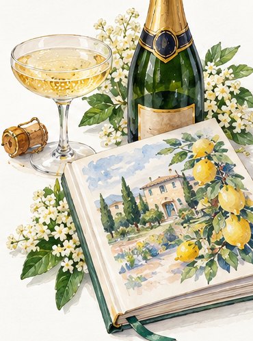 Illustration: Blanc de Blancs food pairings